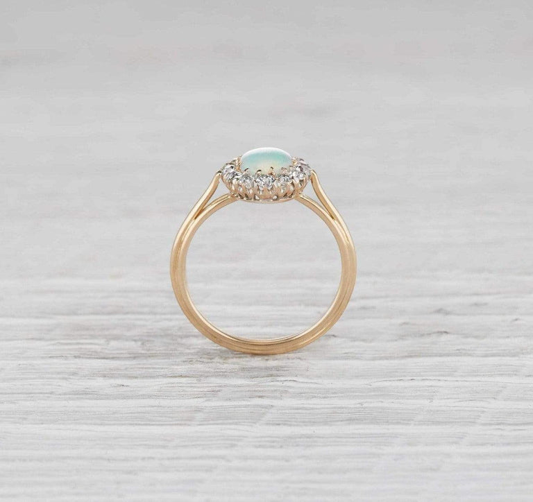 Victorian Opal Cluster Ring