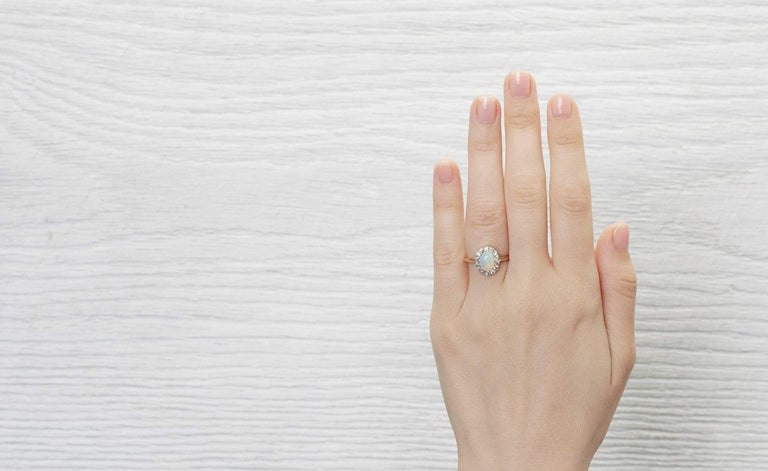 Victorian Opal Cluster Ring