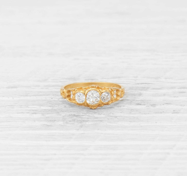 Victorian Three Stone Diamond Ring