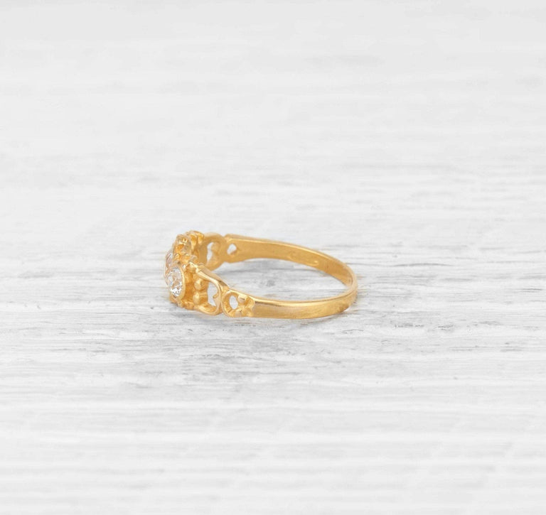 Victorian Three Stone Diamond Ring