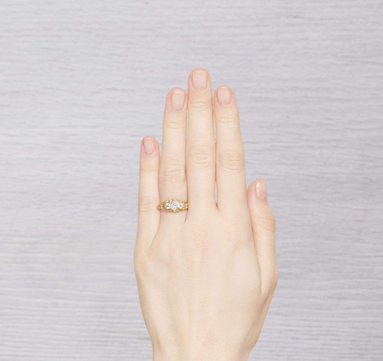 Victorian Three Stone Diamond Ring