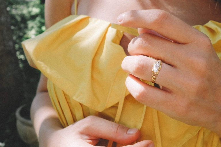 Victorian Three Stone Diamond Ring