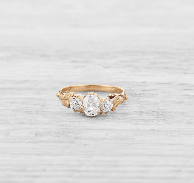 VICTORIAN THREE STONE DIAMOND RING