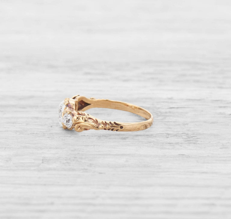 VICTORIAN THREE STONE DIAMOND RING