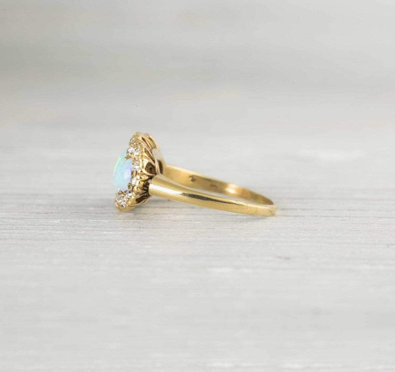 Victorian Three Stone Opal Ring