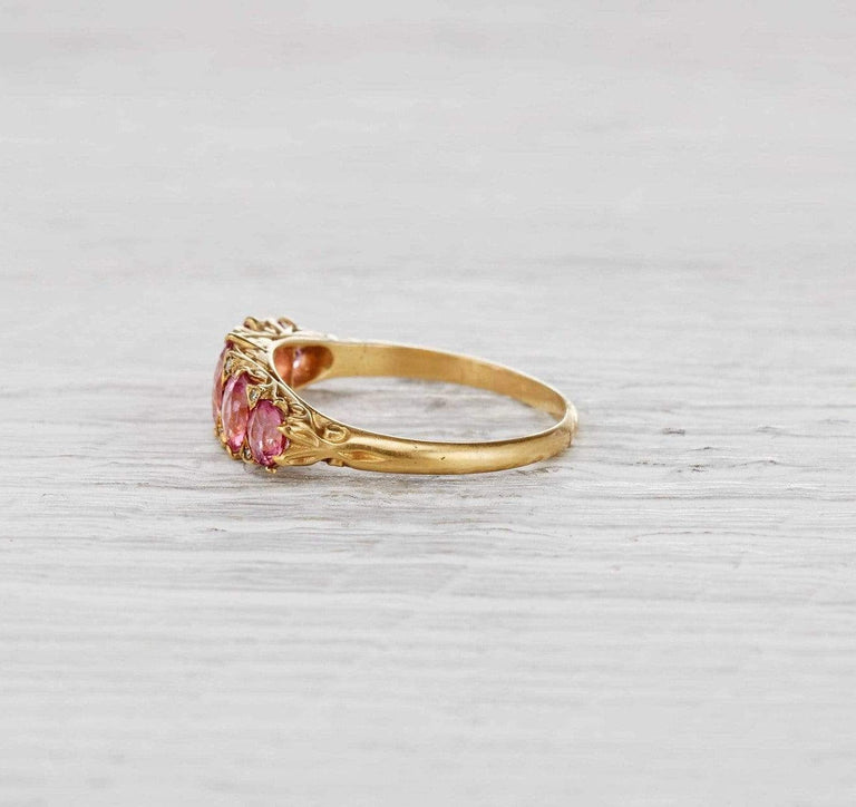 Victorian Tourmaline Half Hoop Band