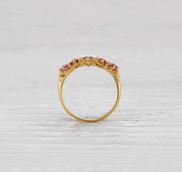 Victorian Tourmaline Half Hoop Band