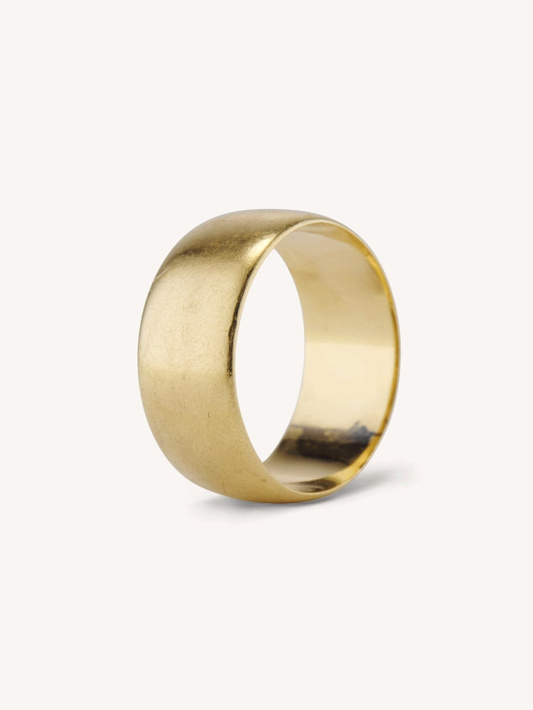 Victorian Wide Classic Wedding Band Size 6.5