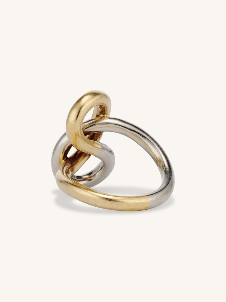 Vintage Gucci Gold Knot Ring, Italian
