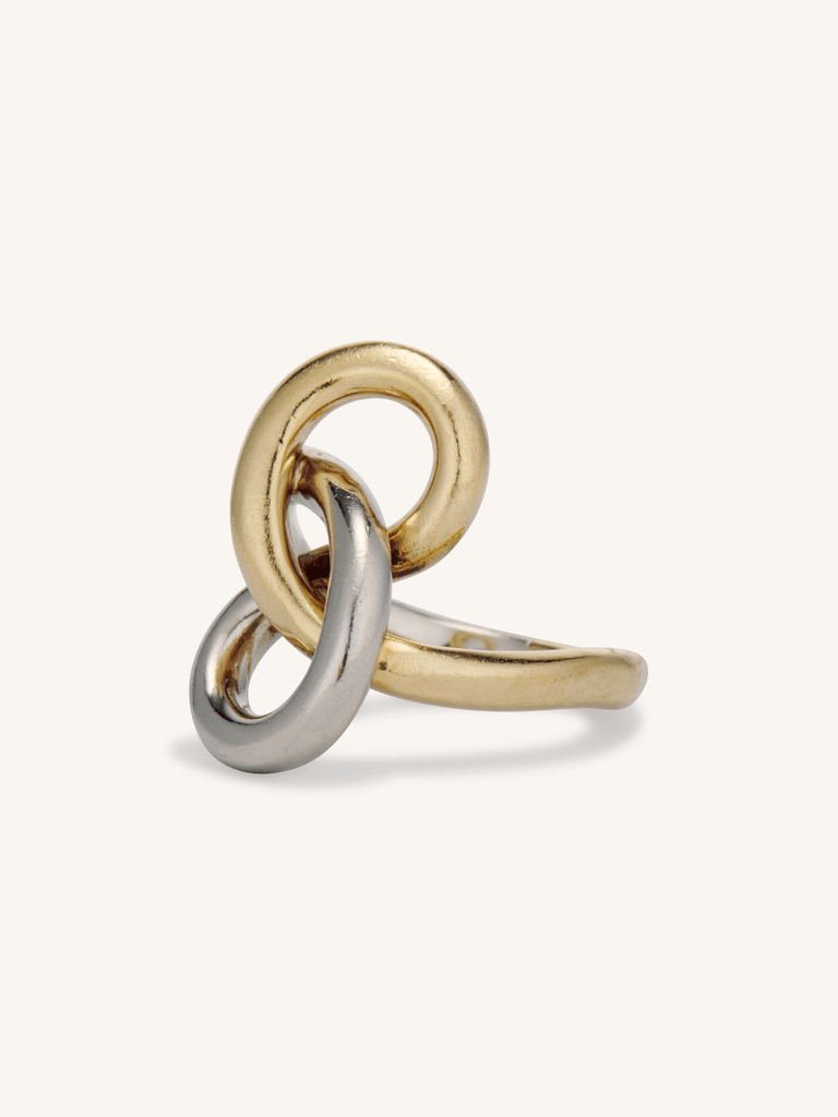 Vintage Gucci Gold Knot Ring, Italian
