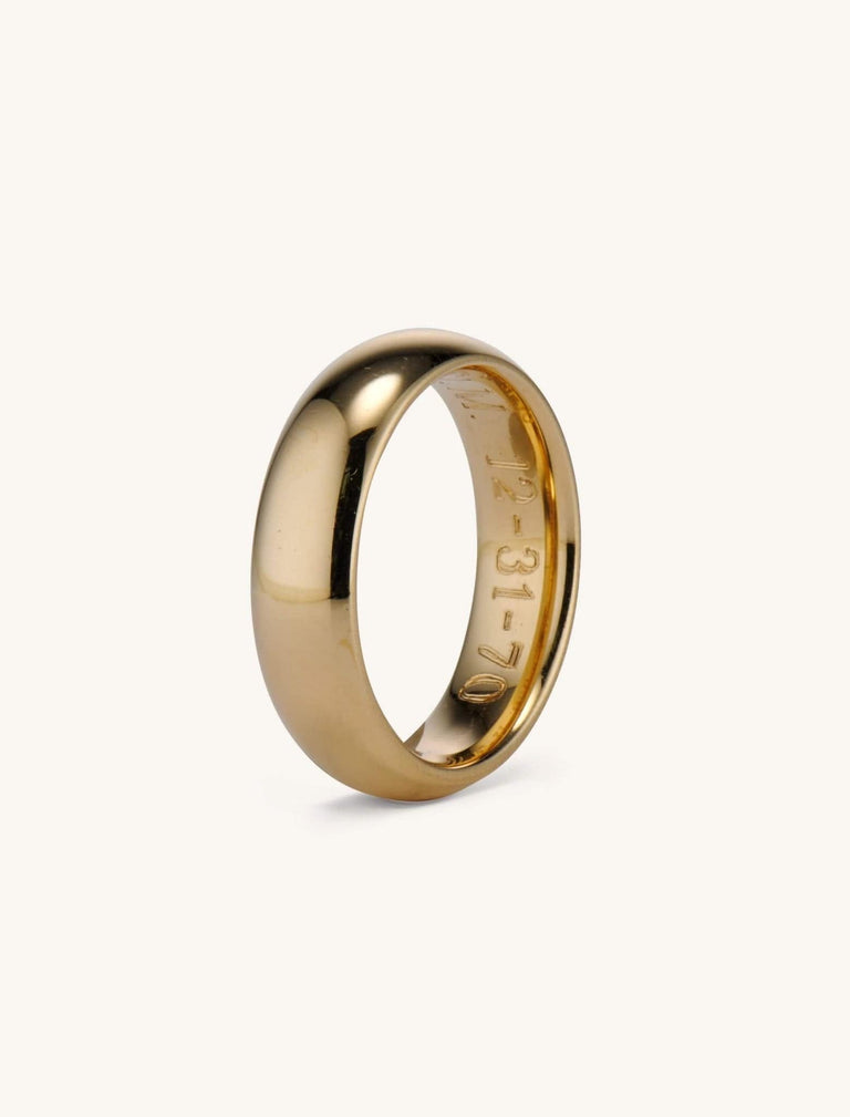 Tiffany & Co. 1970s Gold Wedding Band Size 5.5