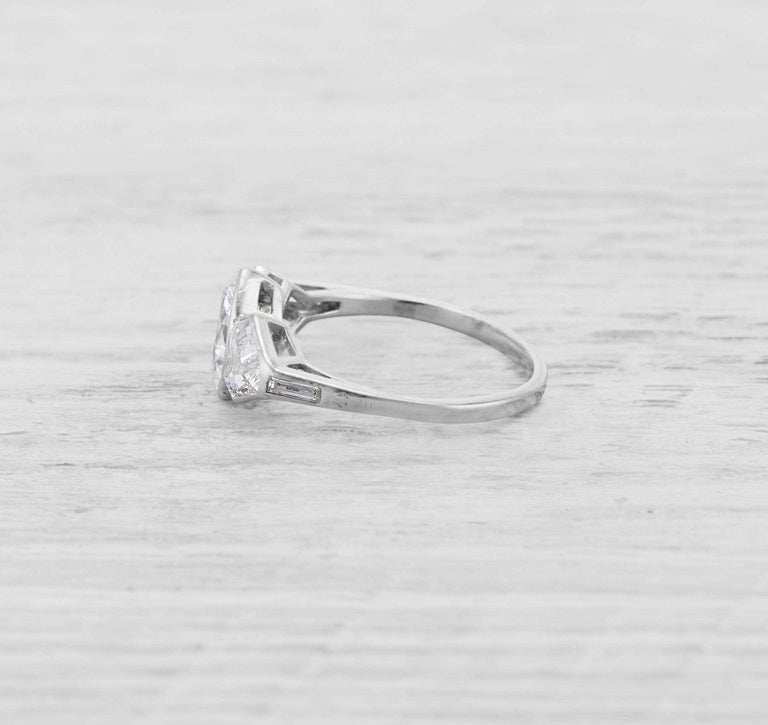 1.15 CARAT ART DECO MARQUISE-CUT DIAMOND RING