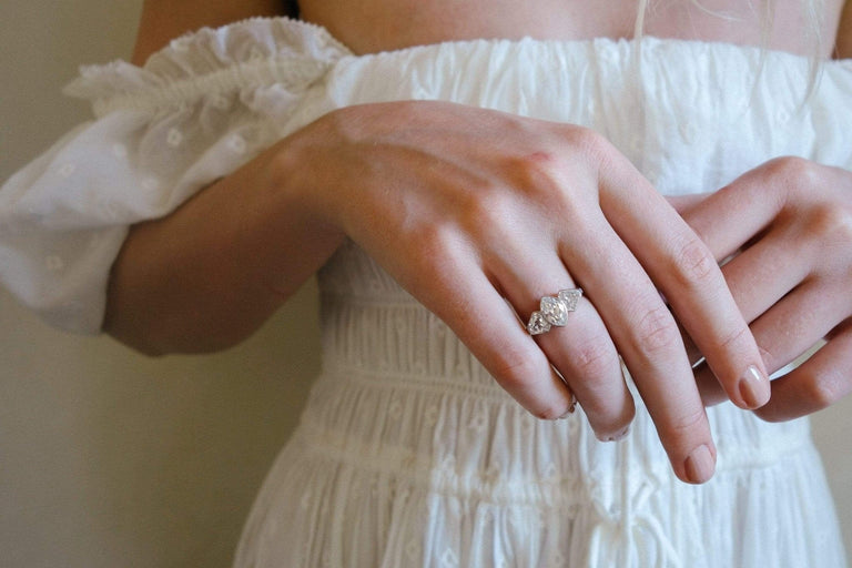 1.15 CARAT ART DECO MARQUISE-CUT DIAMOND RING