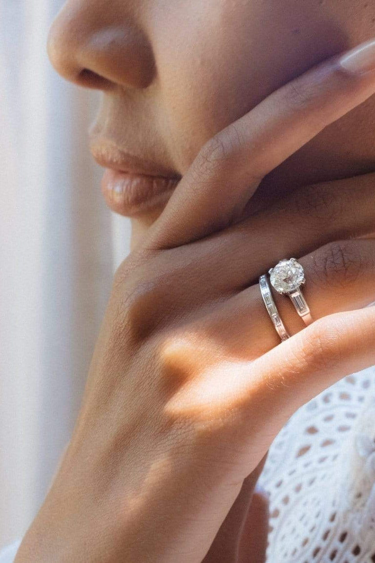 Boucheron Art Deco 2.26 Carat Old European Diamond Engagement Ring