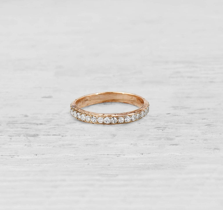 Vintage Diamond Eternity Band Ring Size 5.5