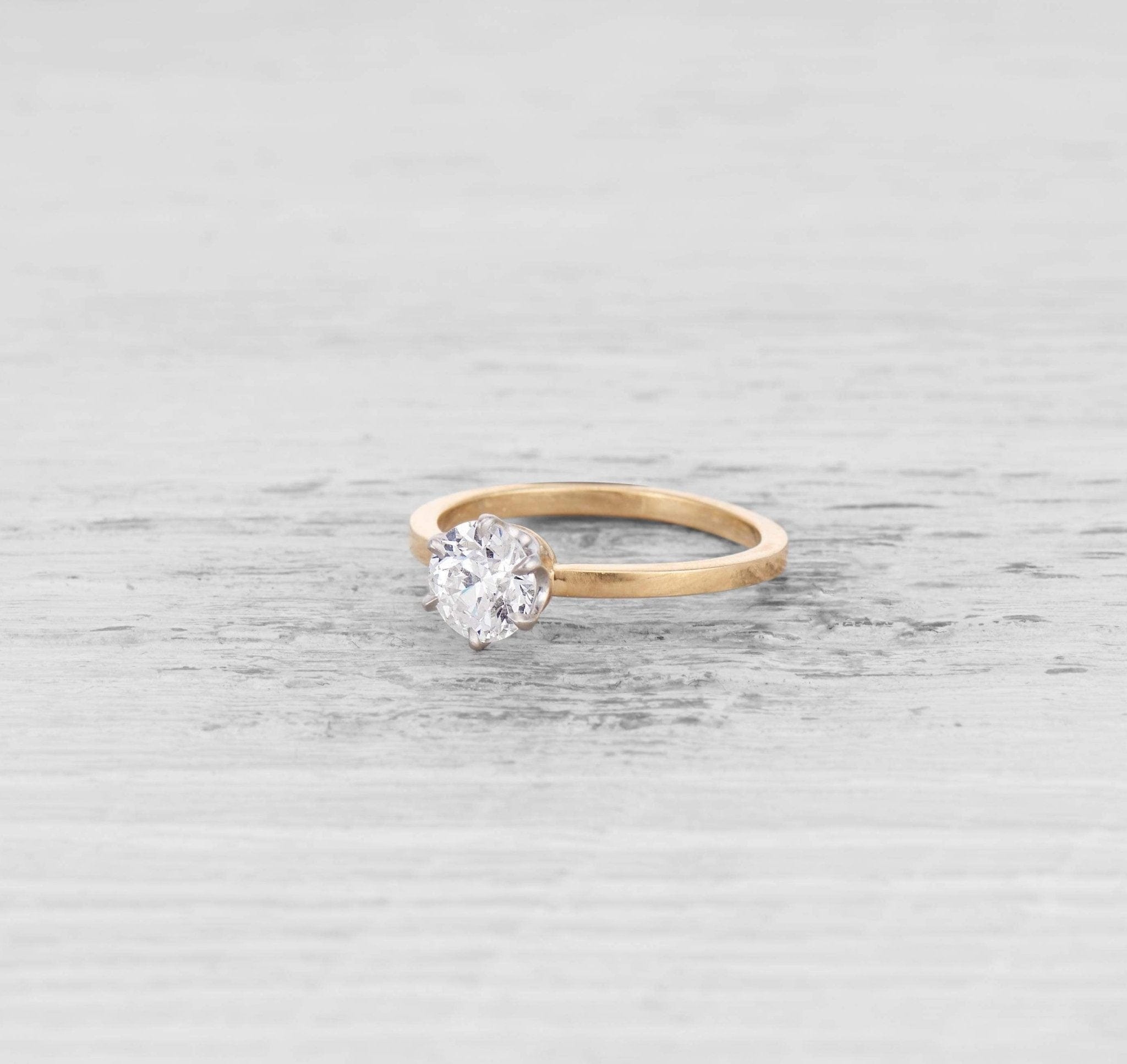 Aliss - Rough Diamond: Rough Diamond Engagement Ring | Ken & Dana