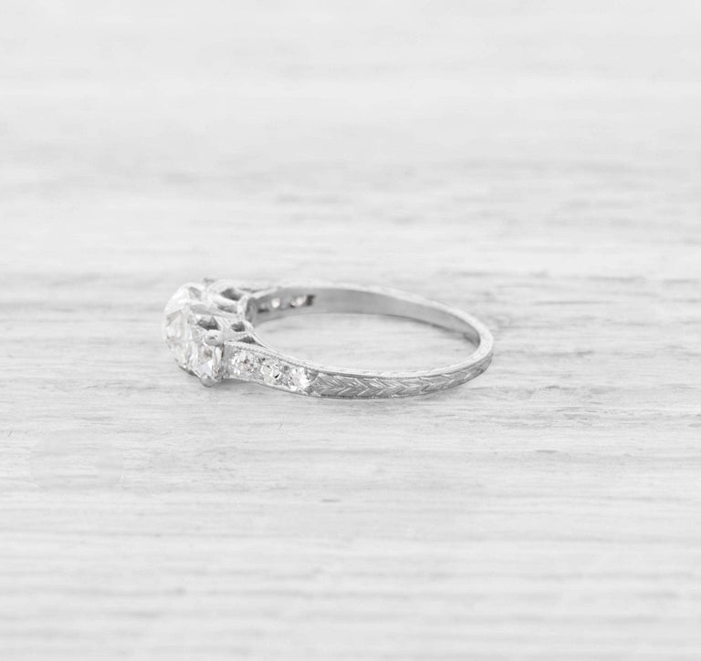 VINTAGE FRENCH-CUT DIAMOND ENGAGEMENT RING