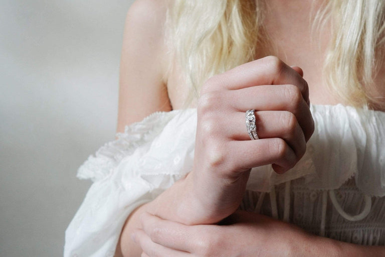 VINTAGE FRENCH-CUT DIAMOND ENGAGEMENT RING