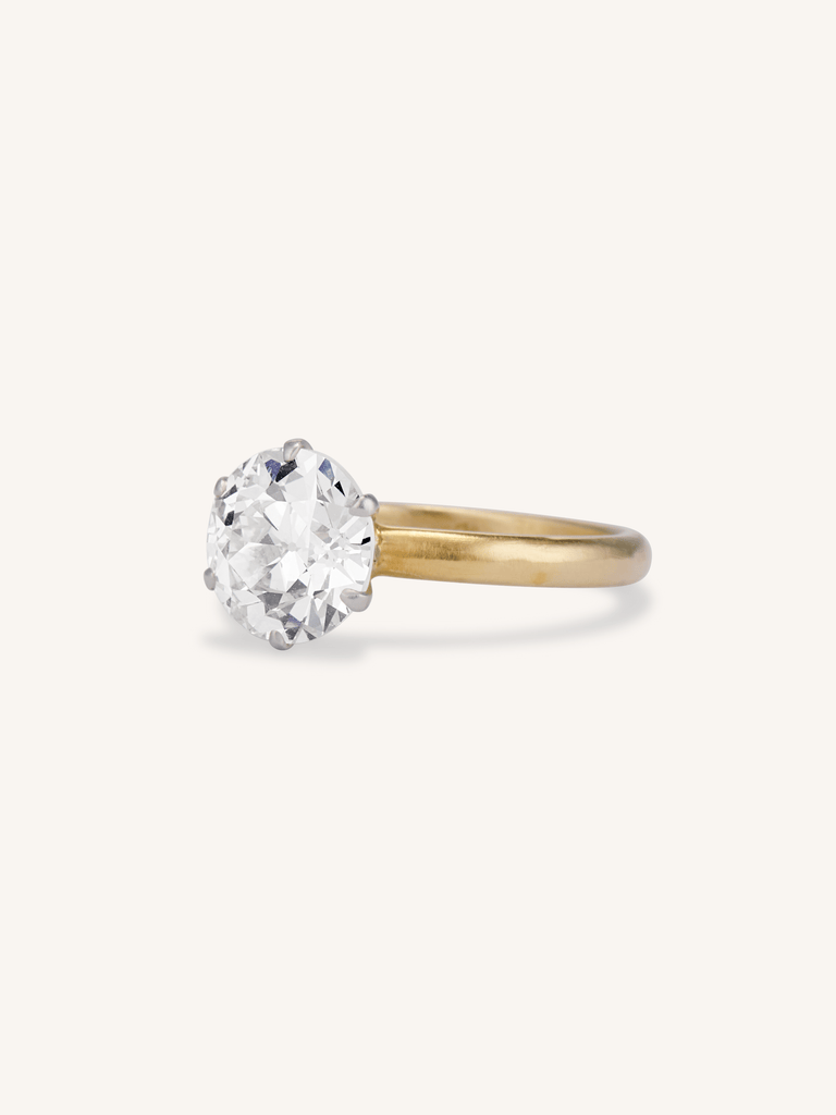 Vintage Iconic Tiffany & Co. 2.29 Old European Cut Diamond Solitaire