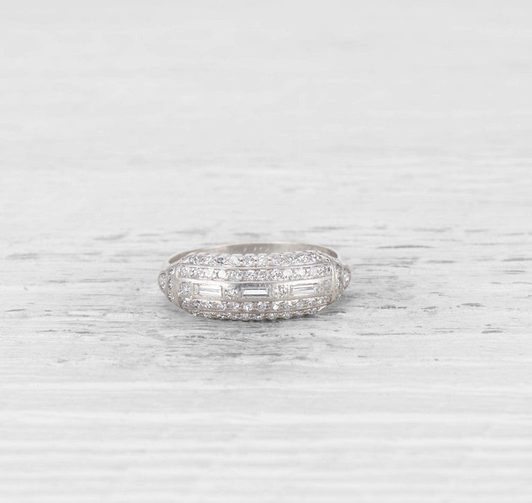 VINTAGE MID-CENTURY DIAMOND WEDDING BAND