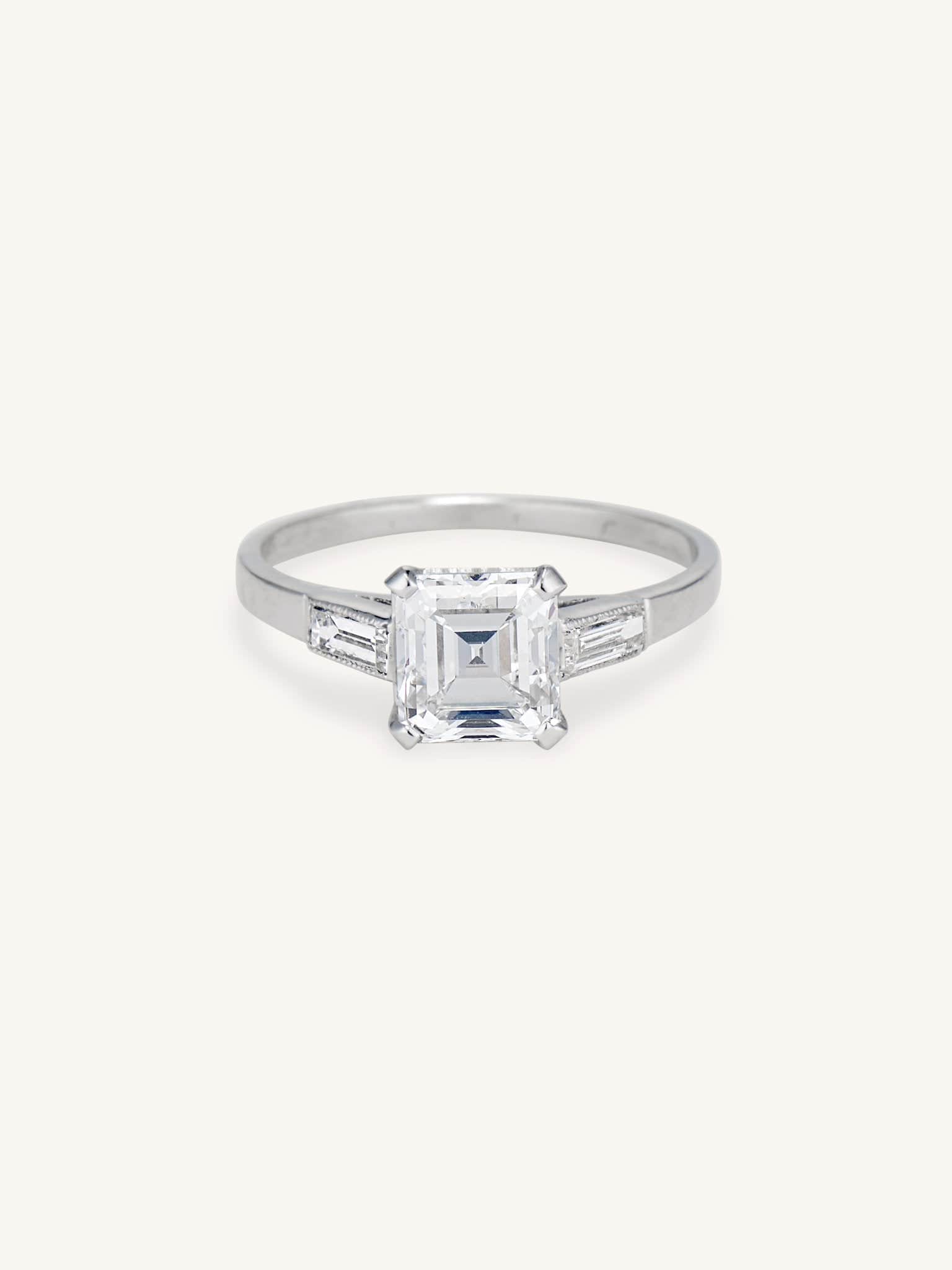 1920's Art Deco 0.30 CTW Diamond Platinum Engagement Ring | Wilson's Estate  Jewelry