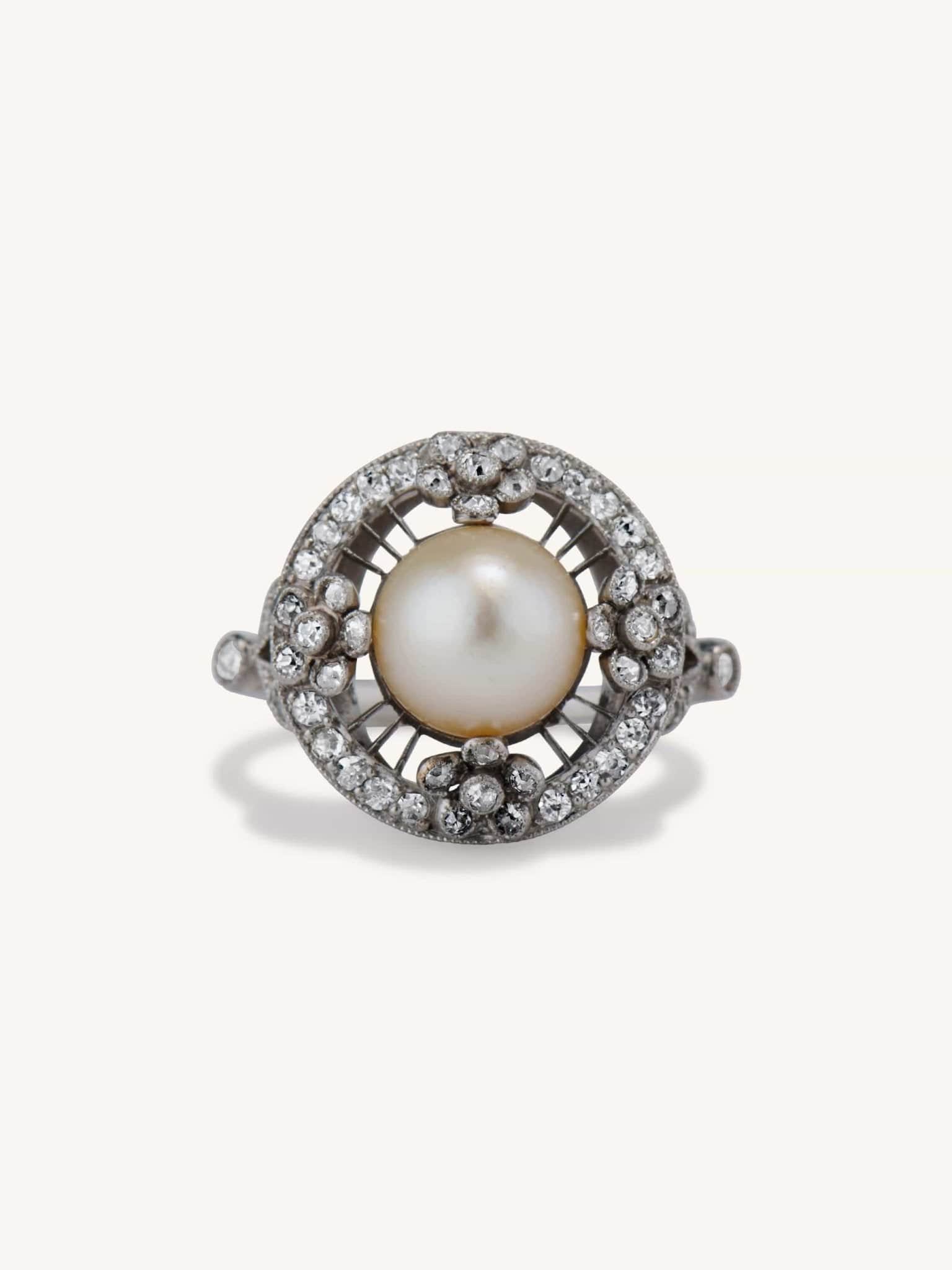 Magnificent Victorian Natural Pearl Ring – Fetheray