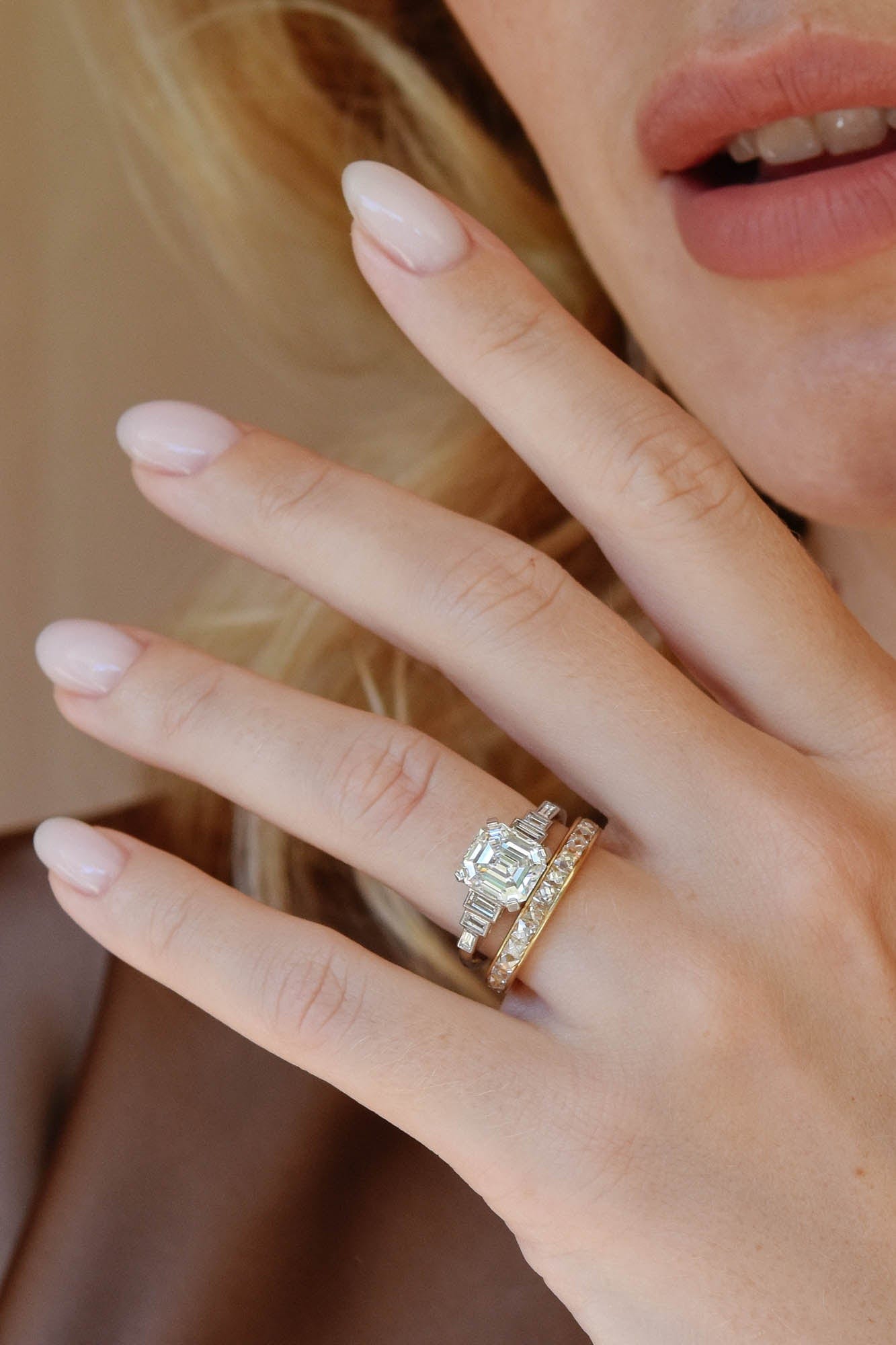 Square Halo Diamond Ring - Modern Engagement Rings