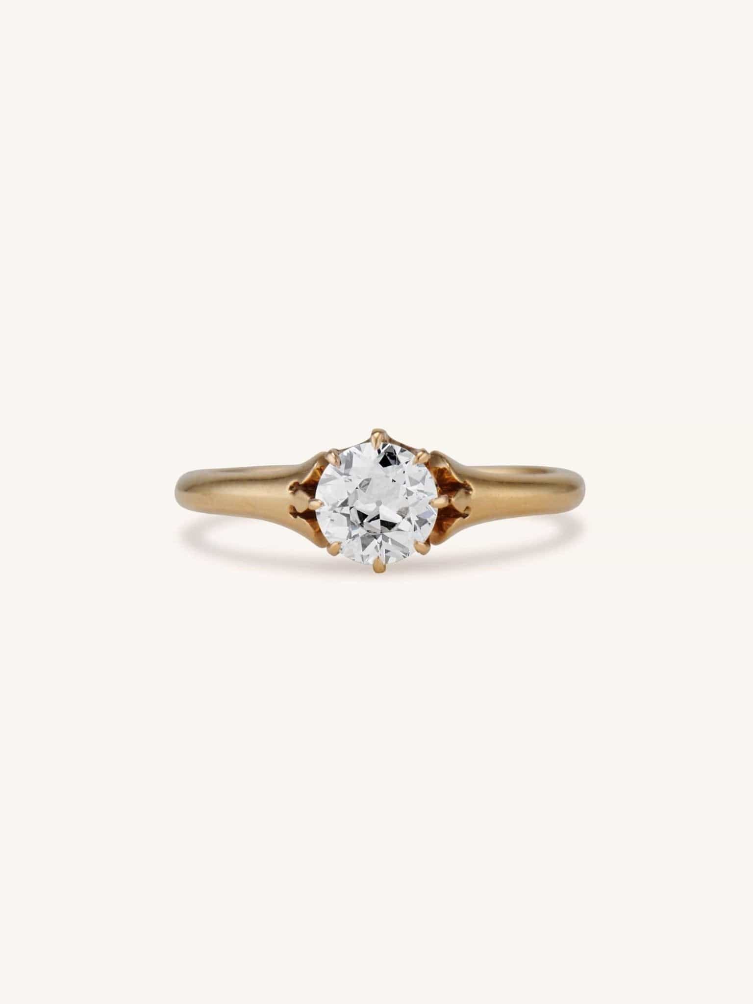Gold Magnificent Sparkles Diamond Ring – GIVA Jewellery