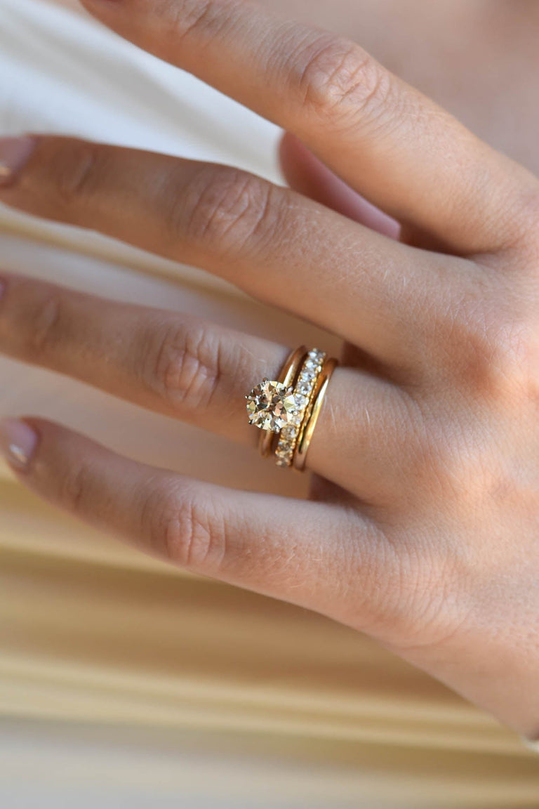 Tiffany & Co. Vintage 1.45 Carat Transitional Cut Diamond Solitaire Engagement Ring, Platinum & Gold