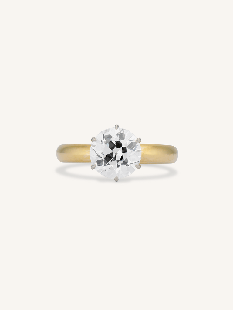 Tiffany & Co. 2.02 Carat Old European Cut Diamond Solitaire Vintage Engagement Ring