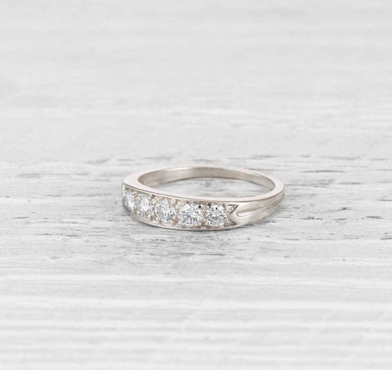 VINTAGE TIFFANY DIAMOND WEDDING BAND