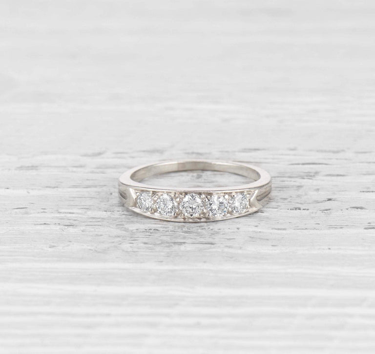VINTAGE TIFFANY DIAMOND WEDDING BAND
