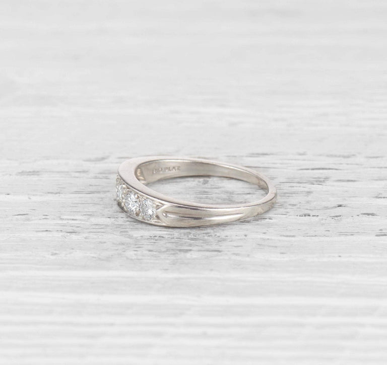 VINTAGE TIFFANY DIAMOND WEDDING BAND