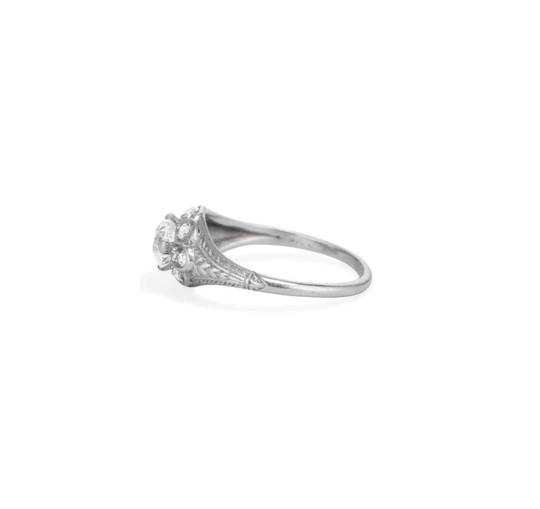 William Wise & Son .72 Carat Old European Cut Diamond Ring