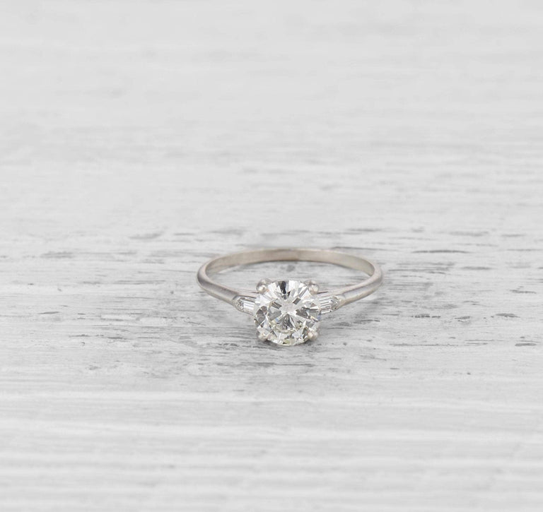 1.04 CARAT TIFFANY & CO. ART DECO DIAMOND ENGAGEMENT RING