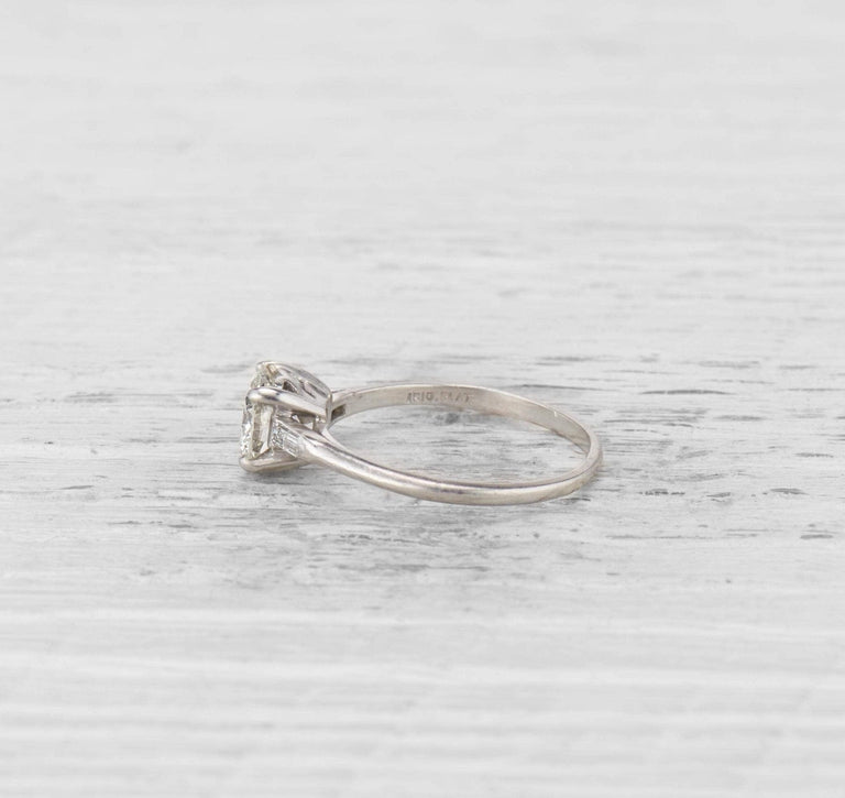 1.04 CARAT TIFFANY & CO. ART DECO DIAMOND ENGAGEMENT RING