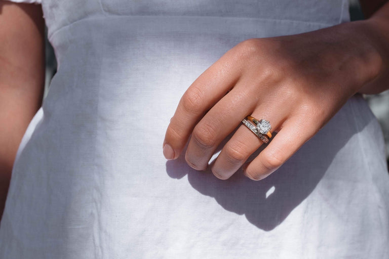 2.08 CARAT VICTORIAN DIAMOND SOLITAIRE ENGAGEMENT RING