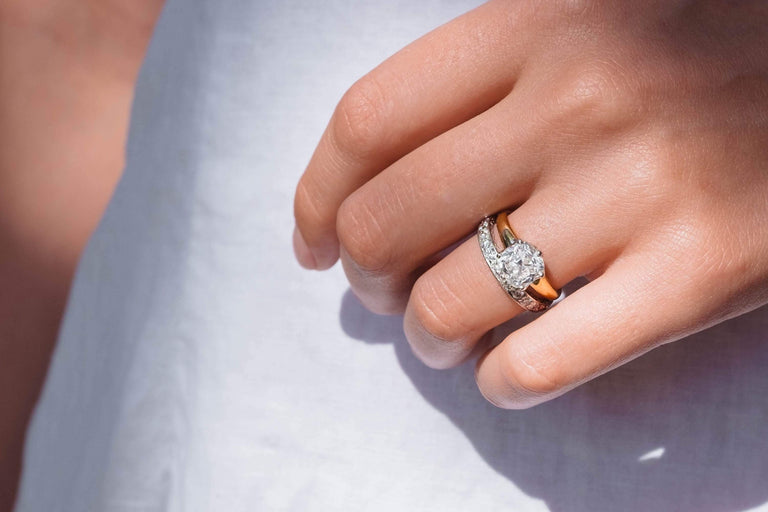 2.08 CARAT VICTORIAN DIAMOND SOLITAIRE ENGAGEMENT RING
