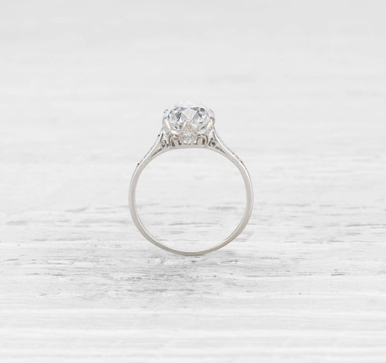 2.11 CARAT EDWARDIAN DIAMOND ENGAGEMENT RING