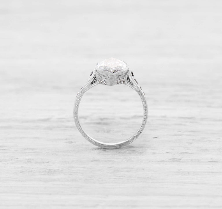 2.12 CARAT MARQUISE-CUT EDWARDIAN DIAMOND ENGAGEMENT RING