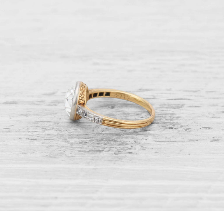 2.37 CARAT EDWARDIAN ROSE DIAMOND RING