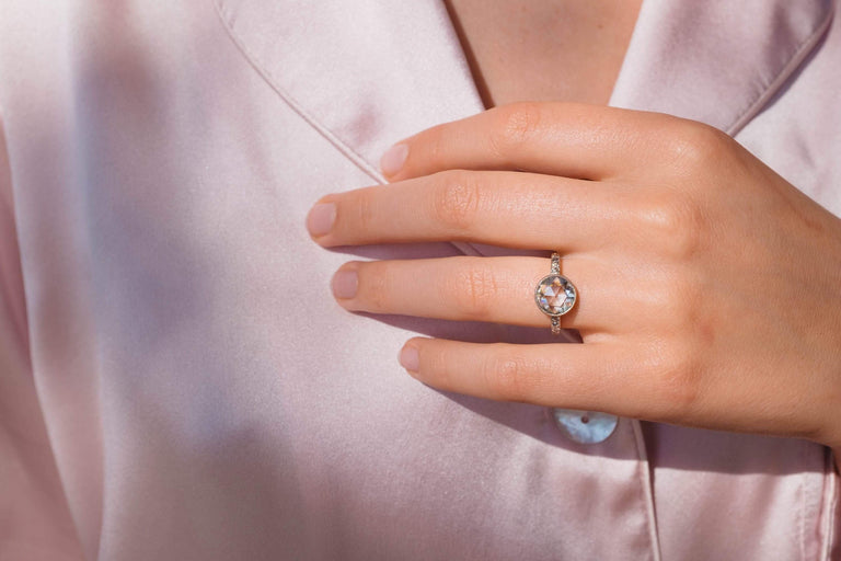 2.37 CARAT EDWARDIAN ROSE DIAMOND RING