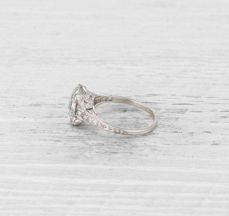 4.30 CARAT TIFFANY & CO. ART DECO DIAMOND ENGAGEMENT RING