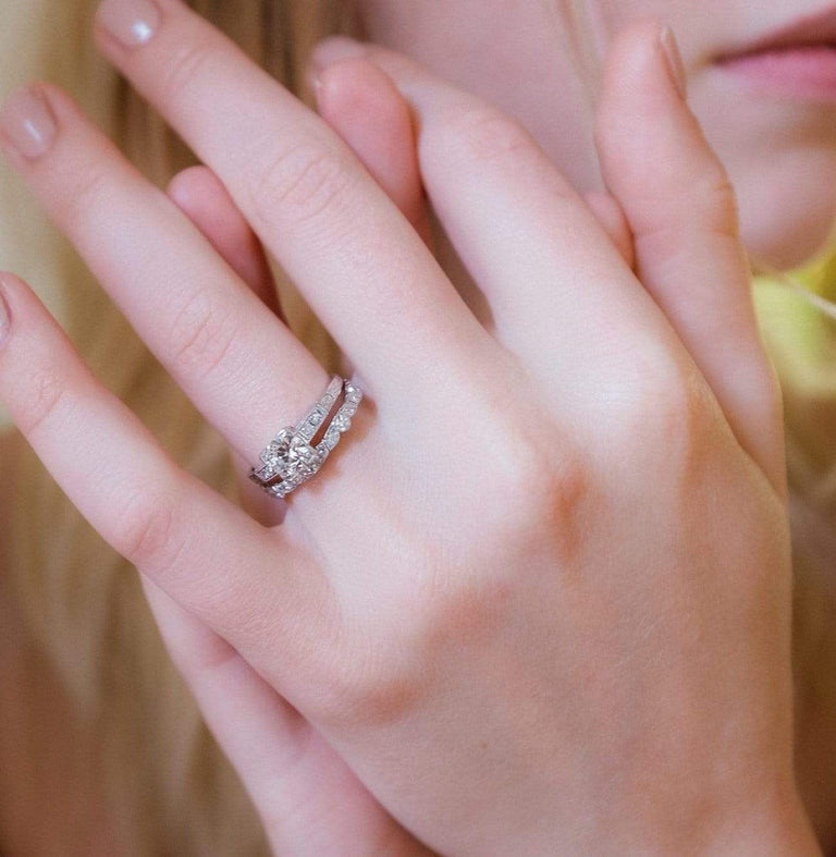 .57 Carat Edwardian Diamond Engagement Ring