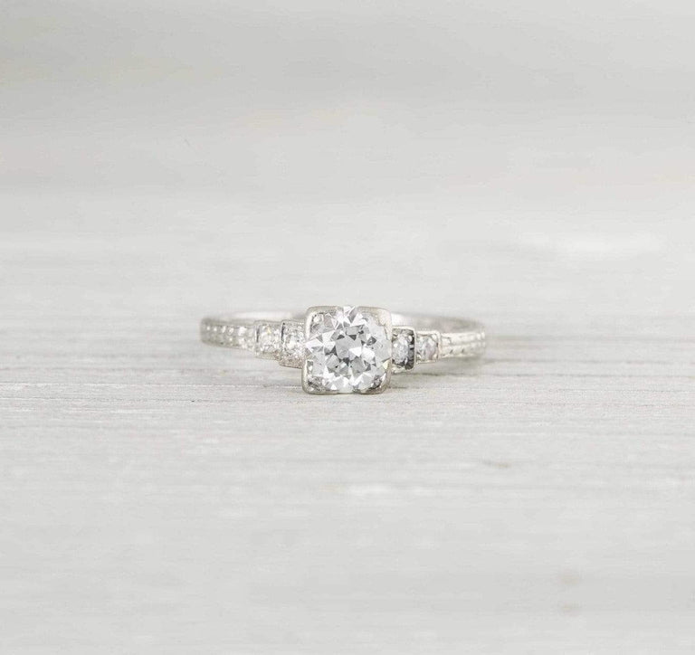.60 Carat Art Deco Diamond Engagement Ring