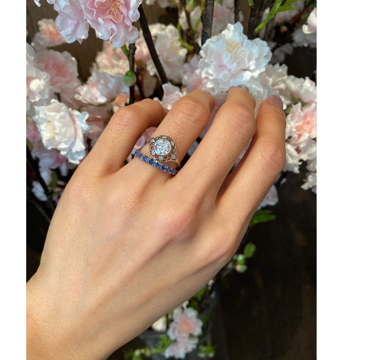 Art Deco 1.00 Carat Old European Cut Diamond Ring