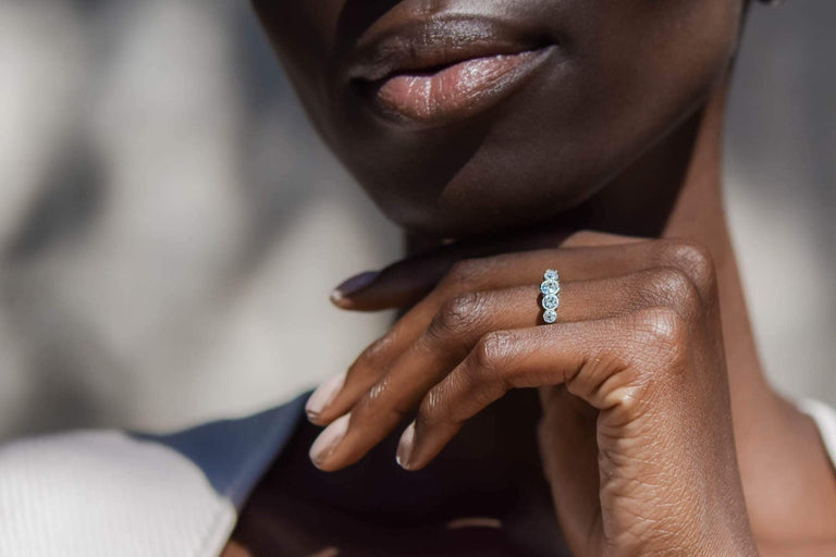 Art Deco 1.05 Carat Old European Diamond 5-Stone and Platinum Ring