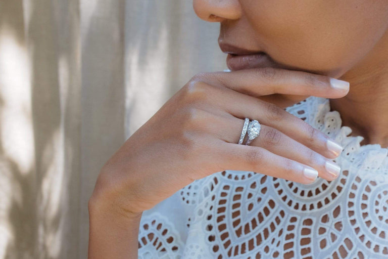 Art Deco 1.16 Carat Old Mine Cushion Cut Diamond Engagement Ring