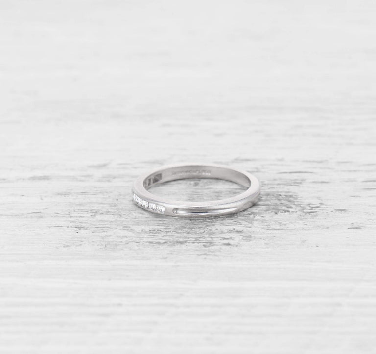 ART DECO TIFFANY & CO DIAMOND WEDDING BAND