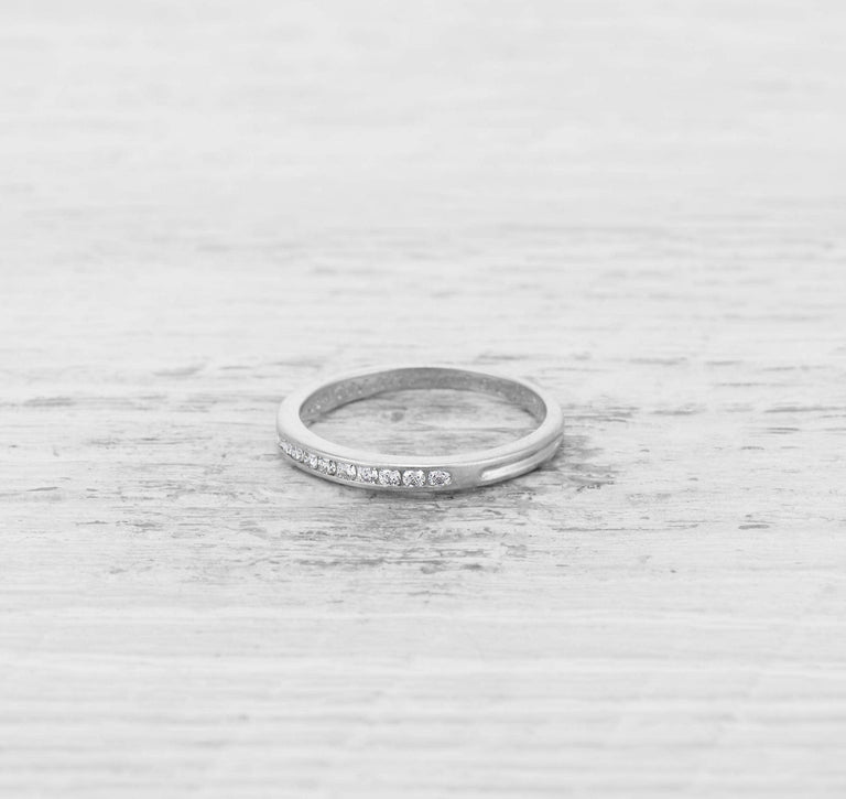 ART DECO TIFFANY DIAMOND WEDDING BAND